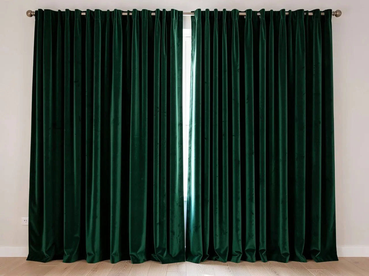 Velvet blackout curtains
